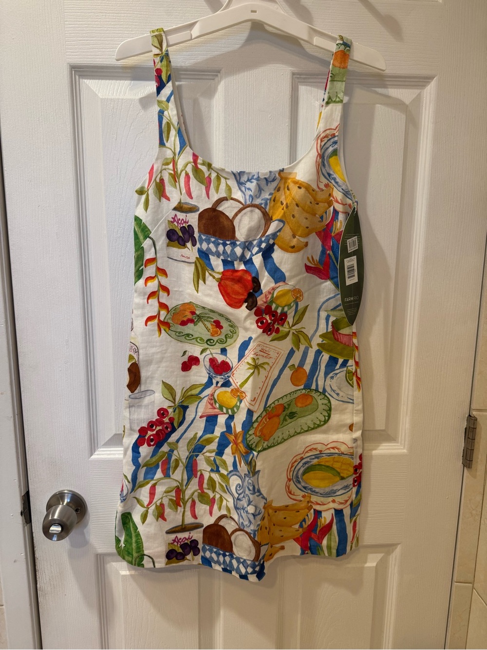 NWT FARM Rio Fresh Table
Linen Minidress - Picture 5 of 7